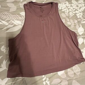 Women's Mauve muscle crop Top
